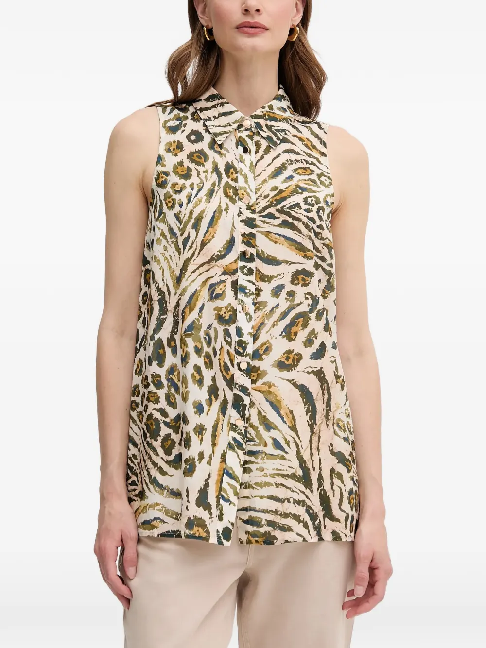 Безрукавка на пуговицах Marc Aurel, бежевый
Безрукавка на пуговицах Marc Aurel, бежевый