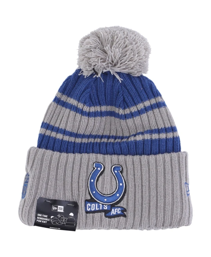 Шапка-Бини Indianapolis Colts с помпоном New Era, серый
Шапка-Бини Indianapolis Colts с помпоном New Era, серый