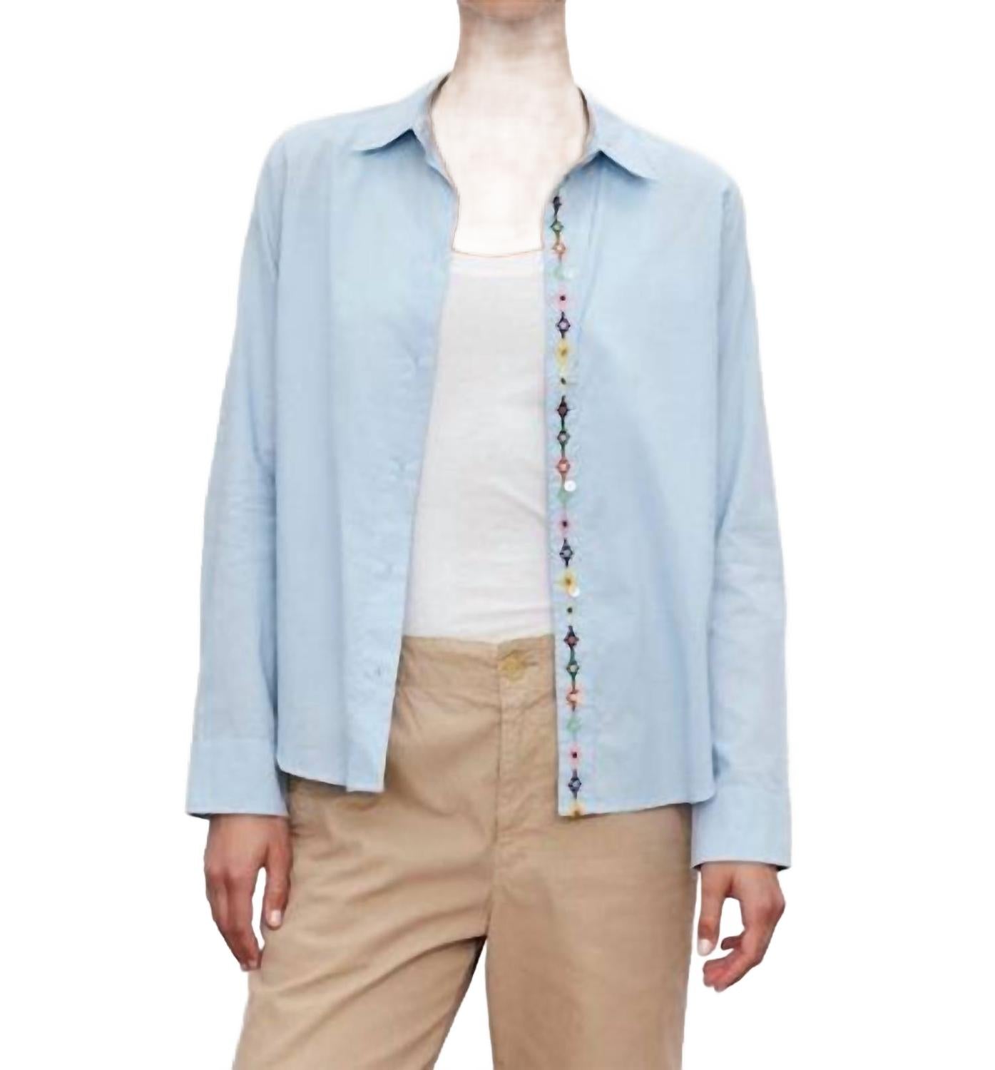 Карисса рубашка на пуговицах в туманном цвете Velvet by Graham & Spencer, Mist
Карисса рубашка на пуговицах в туманном цвете Velvet by Graham & Spencer, Mist