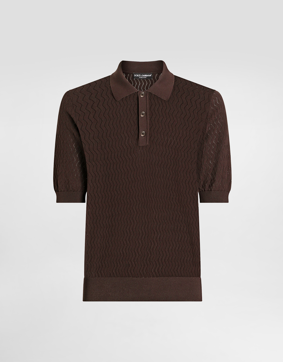 Хлопковое поло с микропринтом Dolce & Gabbana, коричневый
Хлопковое поло с микропринтом Dolce & Gabbana, коричневый