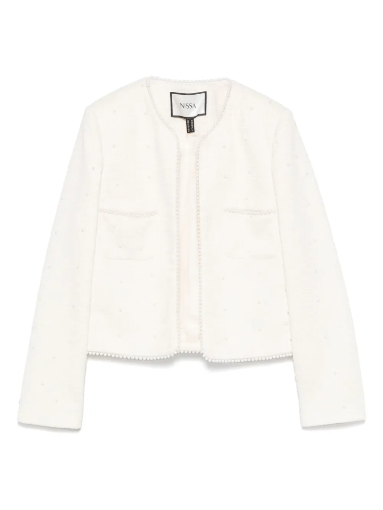 Жакет из букле с жемчужными вставками NISSA, белый
Жакет из букле с жемчужными вставками NISSA, белый