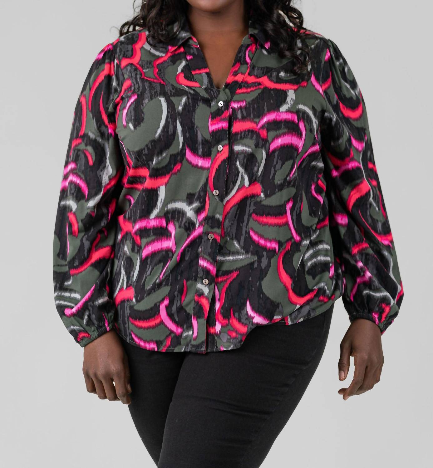 Неоновый дудл лайв рубашка плюс в зеленом мульти Nic + Zoe
Неоновый дудл лайв рубашка плюс в зеленом мульти Nic + Zoe