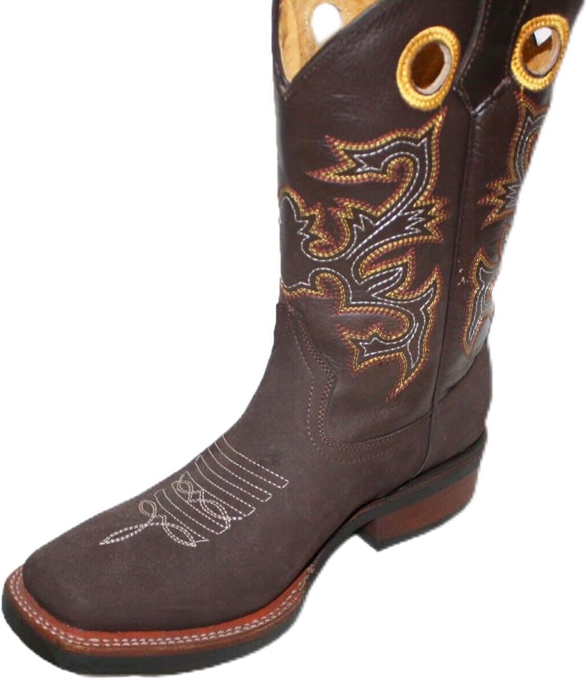 Мужские ковбойские сапоги из натуральной кожи нубук с квадратным носком Bonus, коричневый
Мужские ковбойские сапоги из натуральной кожи нубук с квадратным носком Bonus, коричневый