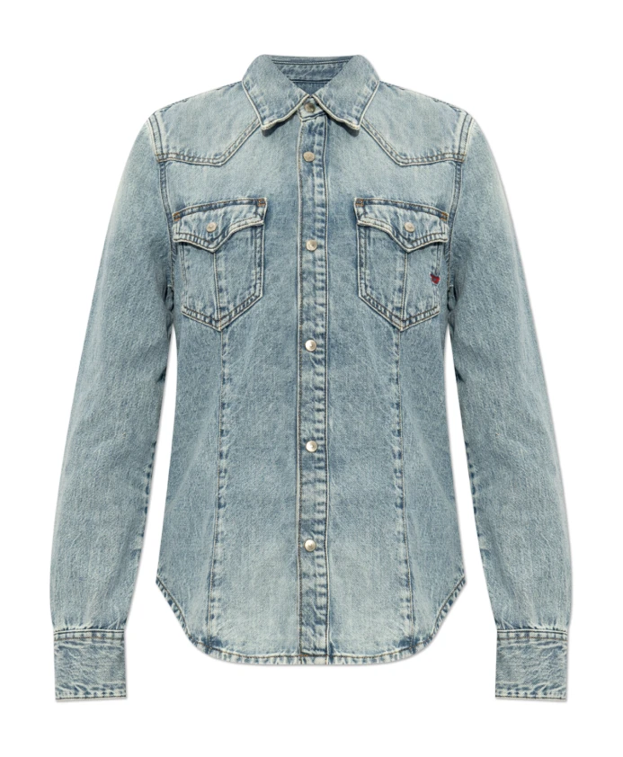 Джинсовая рубашка разглаживает волны Diesel, синий
Джинсовая рубашка разглаживает волны Diesel, синий