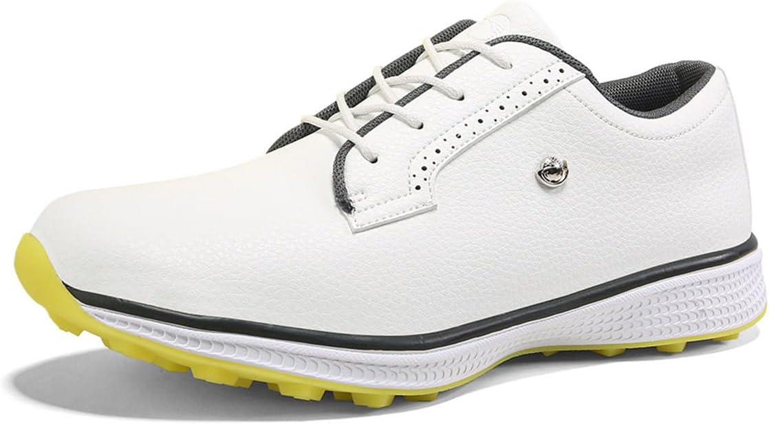 Мужские кожаные повседневные гольф-кроссовки, кожаные для гольфа и прогулок, модные кроссовки, дышащие, легкие, тренажеры для гольфа Omcam, желтый
Мужские кожаные повседневные гольф-кроссовки, кожаные для гольфа и прогулок, модные кроссовки, дышащие, легкие, тренажеры для гольфа Omcam, желтый