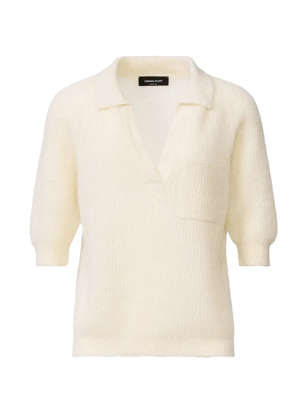 Поло-топ с люрексом Orné Fabiana Filippi, бежевый
Поло-топ с люрексом Orné Fabiana Filippi, бежевый