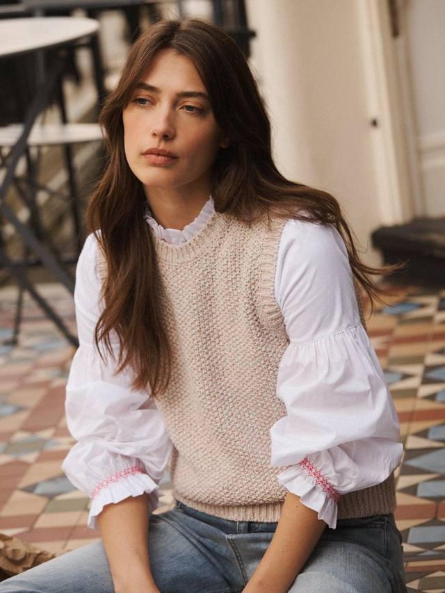 Майка со стежком morgan moss NRBY, цвет Oatmeal
Майка со стежком morgan moss NRBY, цвет Oatmeal