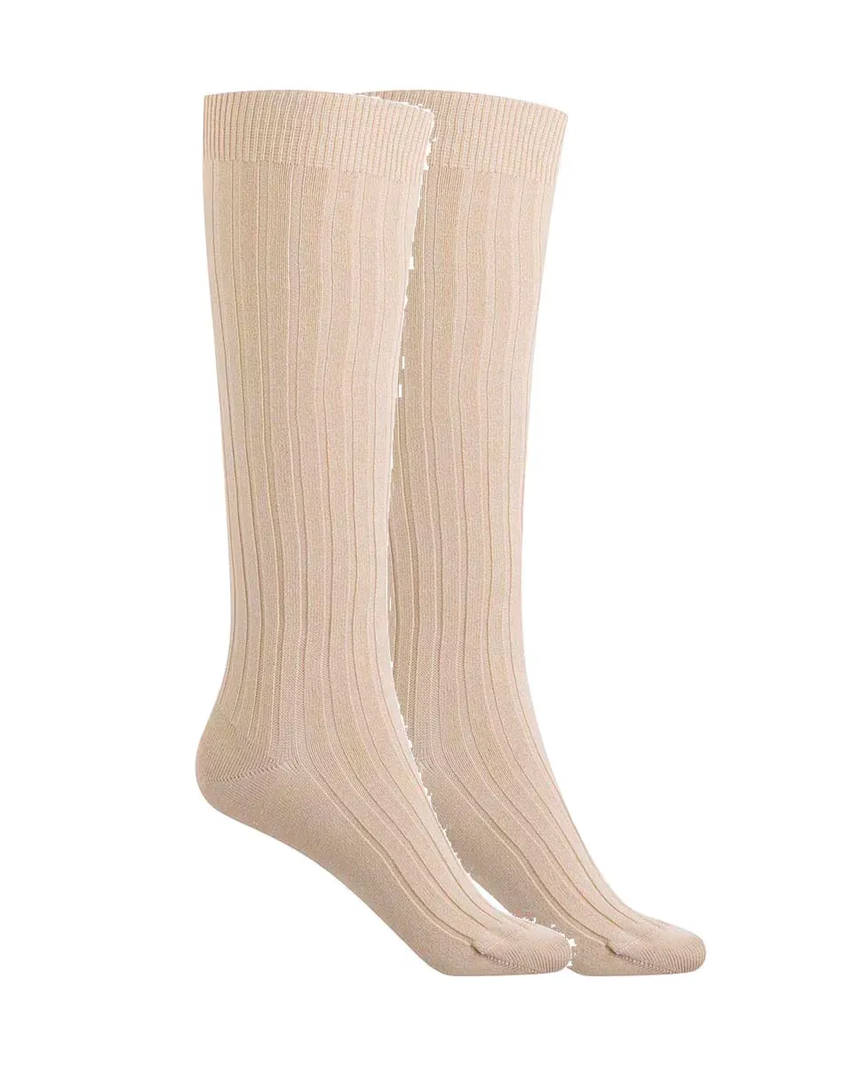 Комплект из 2 пар хлопковых носков в рубчик Punto Blanco, бежевый
Комплект из 2 пар хлопковых носков в рубчик Punto Blanco, бежевый