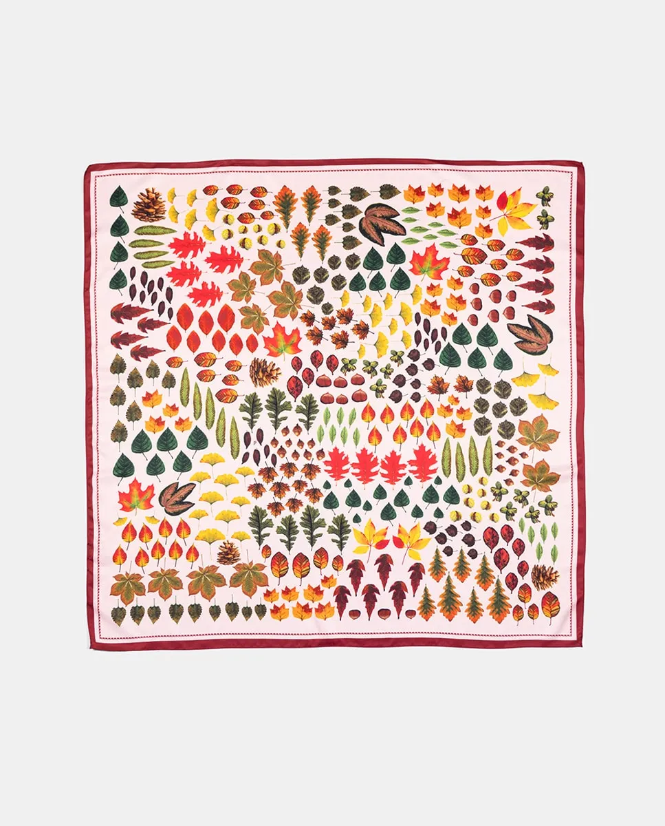 Женский платок с принтом осенней листвы Naulover, многоцветный
Женский платок с принтом осенней листвы Naulover, многоцветный