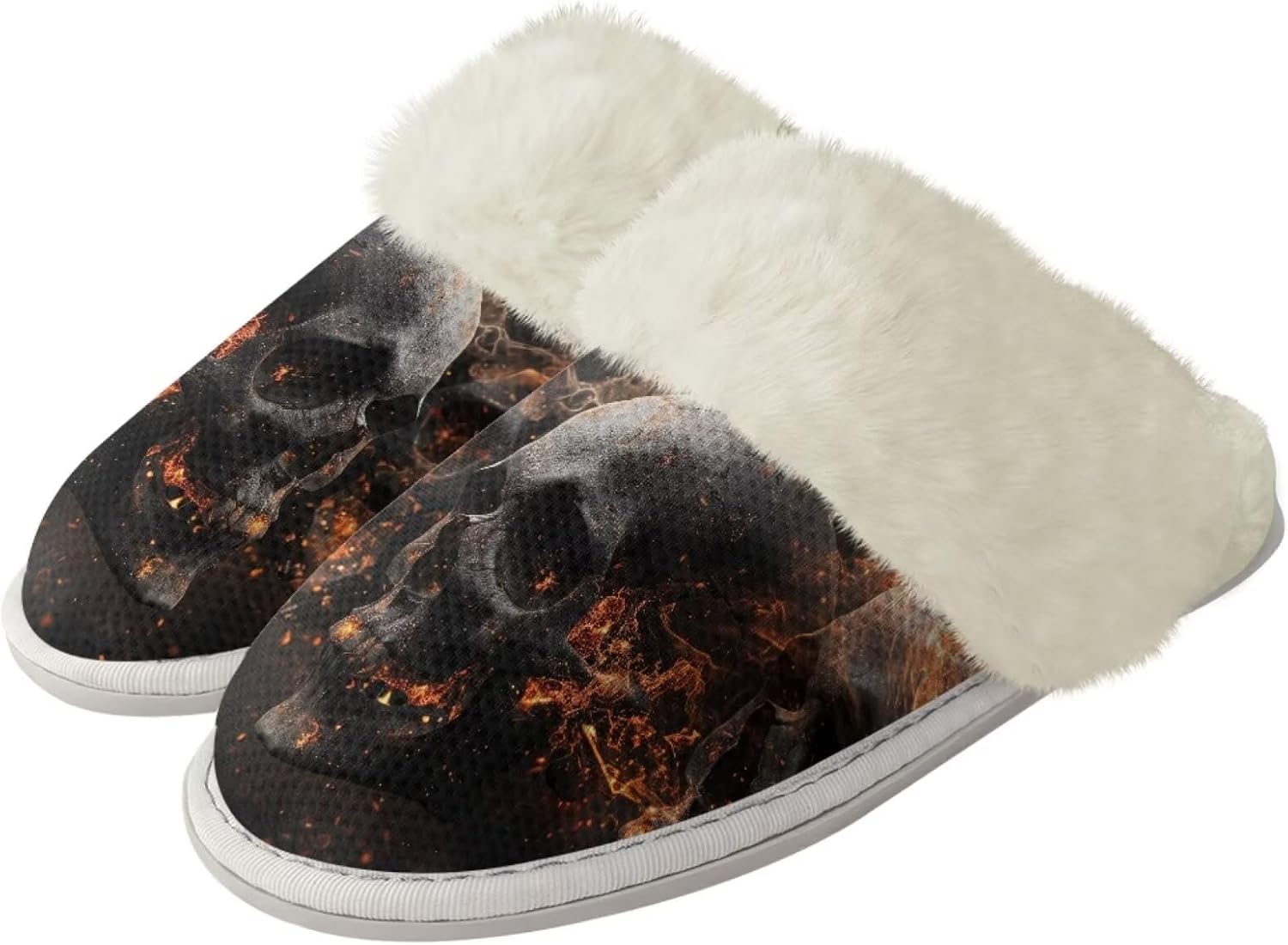 Мягкие домашние тапочки с принтом черепа, удобные, с противоскользящим покрытием и поддержкой свода стопы, идеально подходят для зимы Getelinseng, Flame Death Skull
Мягкие домашние тапочки с принтом черепа, удобные, с противоскользящим покрытием и поддержкой свода стопы, идеально подходят для зимы Getelinseng, Flame Death Skull