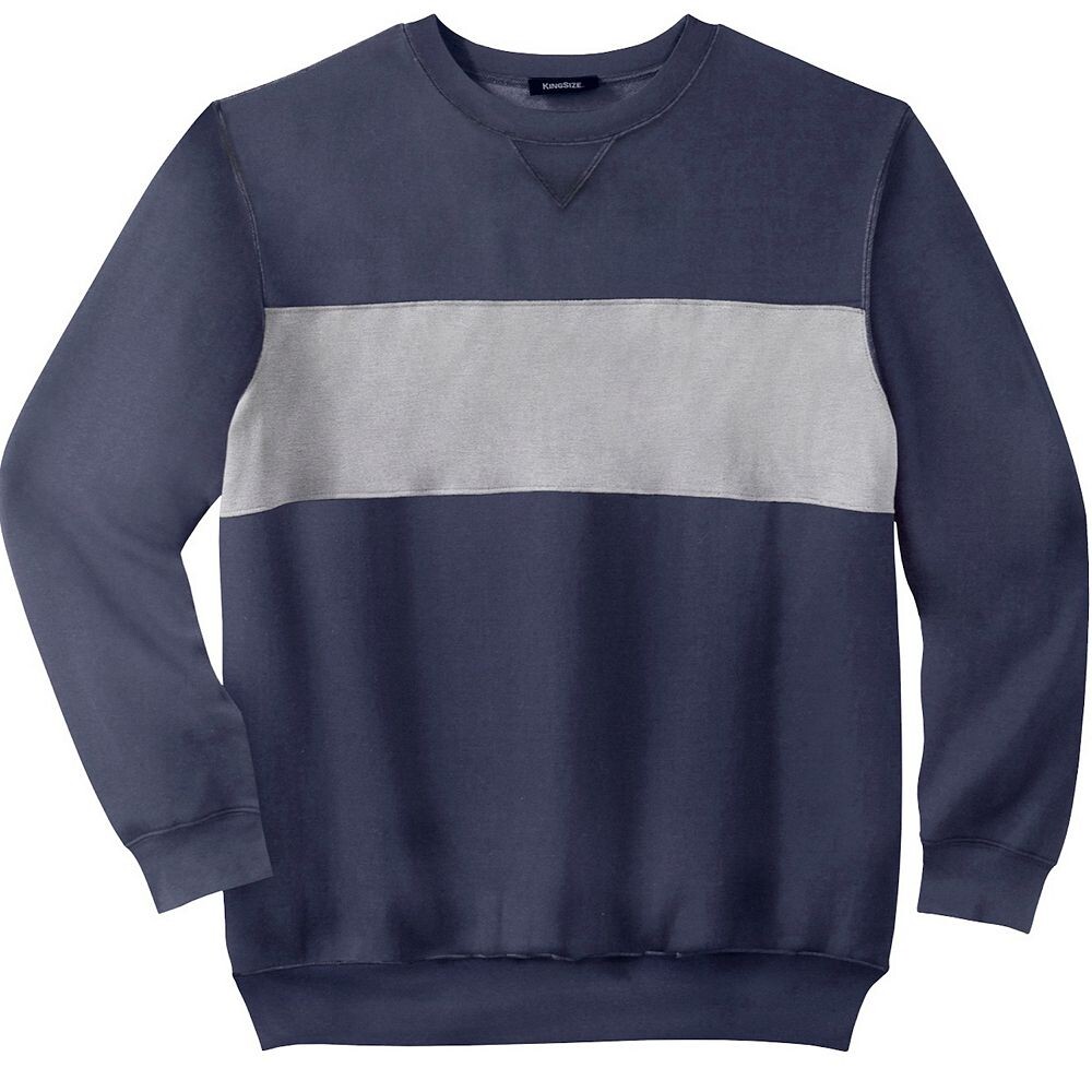 Мужской большой и высокий флисовый свитшот с круглым вырезом Kingsize KingSize, цвет Navy Colorblock
Мужской большой и высокий флисовый свитшот с круглым вырезом Kingsize KingSize, цвет Navy Colorblock