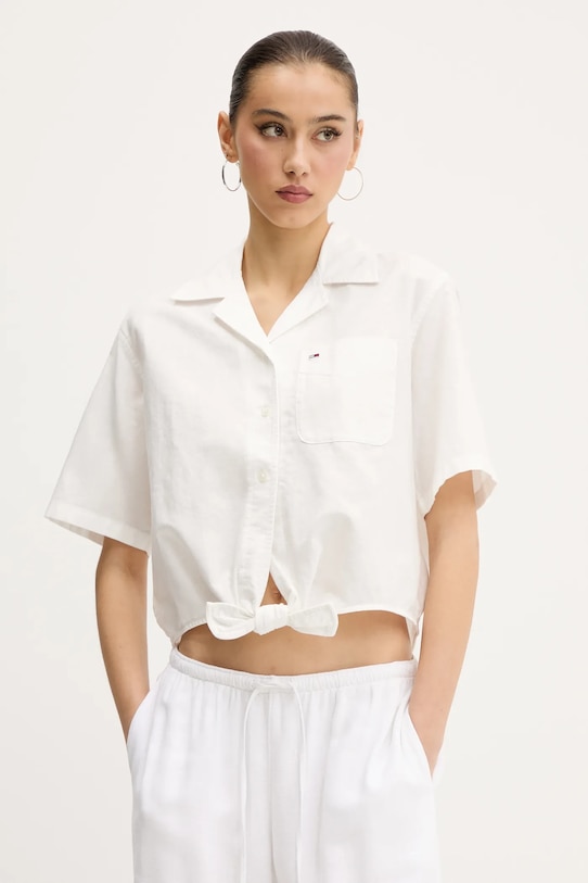 Рубашка с добавлением льна Tommy Jeans, белый
Рубашка с добавлением льна Tommy Jeans, белый