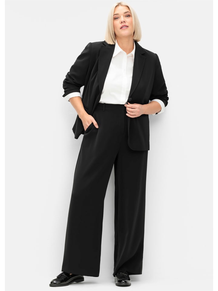 Тканевые брюки sheego, черный
Тканевые брюки sheego, черный