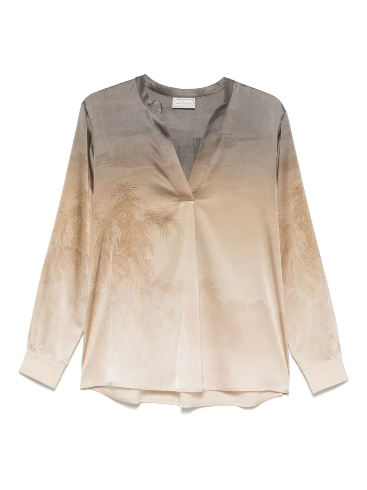 Блузка с принтом Pierre-Louis Mascia, коричневый 
Блузка с принтом Pierre-Louis Mascia, коричневый