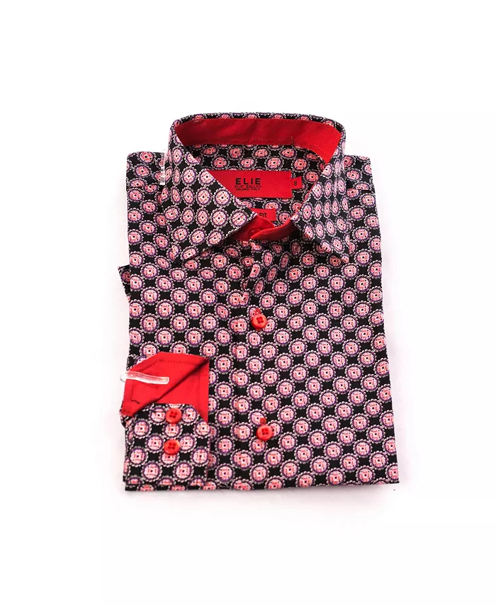 Черная облегающая рубашка на пуговицах с принтом для мальчиков Little Boys Elie Balleh, черный
Черная облегающая рубашка на пуговицах с принтом для мальчиков Little Boys Elie Balleh, черный