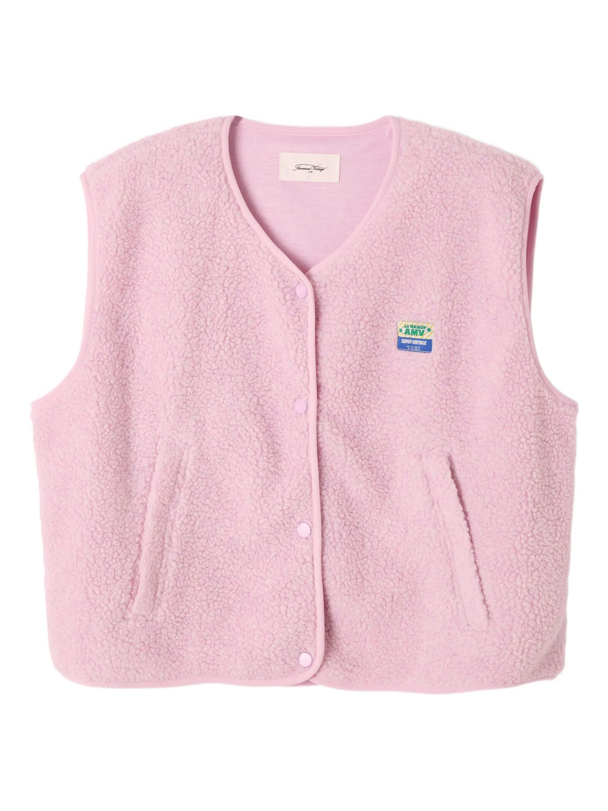 Жилет Hoktown из шерпы с нашивкой American Vintage, розовый
Жилет Hoktown из шерпы с нашивкой American Vintage, розовый