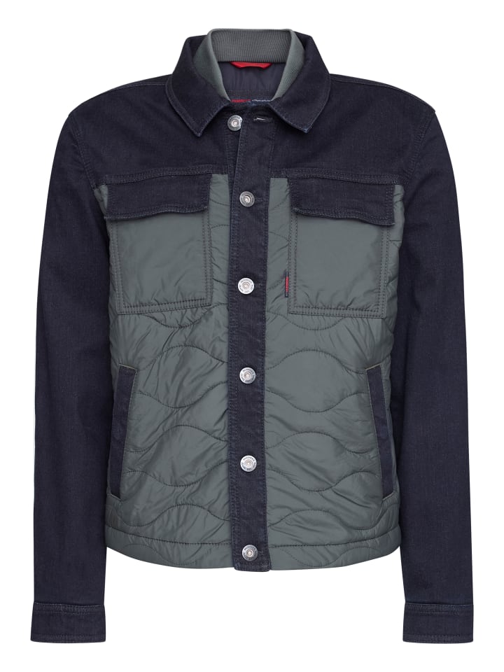 Paddock's Стеганая куртка TYRONE темно-синего цвета с отделкой под хаки
Paddock's Стеганая куртка TYRONE темно-синего цвета с отделкой под хаки