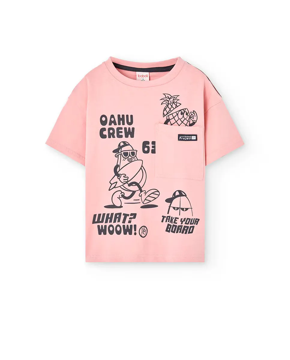 Футболка для мальчиков с принтом спереди и нагрудным карманом Boboli, цвет Rosa
Футболка для мальчиков с принтом спереди и нагрудным карманом Boboli, цвет Rosa