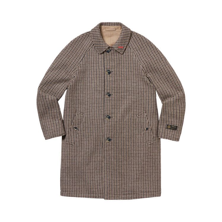 Пальто Supreme Reversible Houndstooth Overcoat, Tan 
Пальто Supreme Reversible Houndstooth Overcoat, Tan