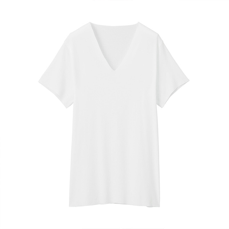 Мужская футболка Muji с v-образным вырезом, бежевый
Мужская футболка Muji с v-образным вырезом, бежевый