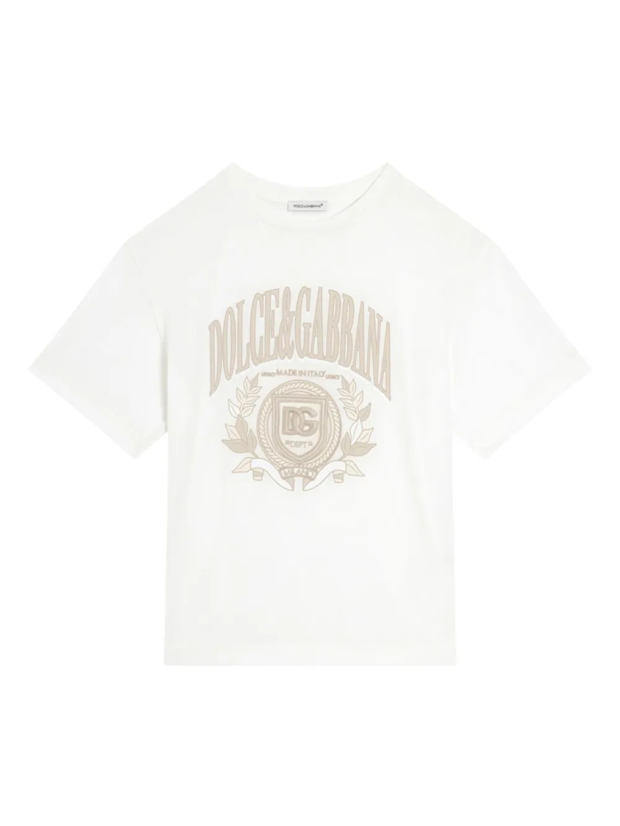 Dolce & Gabbana Kids футболка с логотипом, белый 
Dolce & Gabbana Kids футболка с логотипом, белый