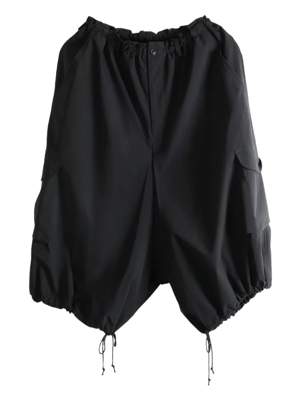 Укороченные брюки на завязках Y's, черный
Укороченные брюки на завязках Y's, черный