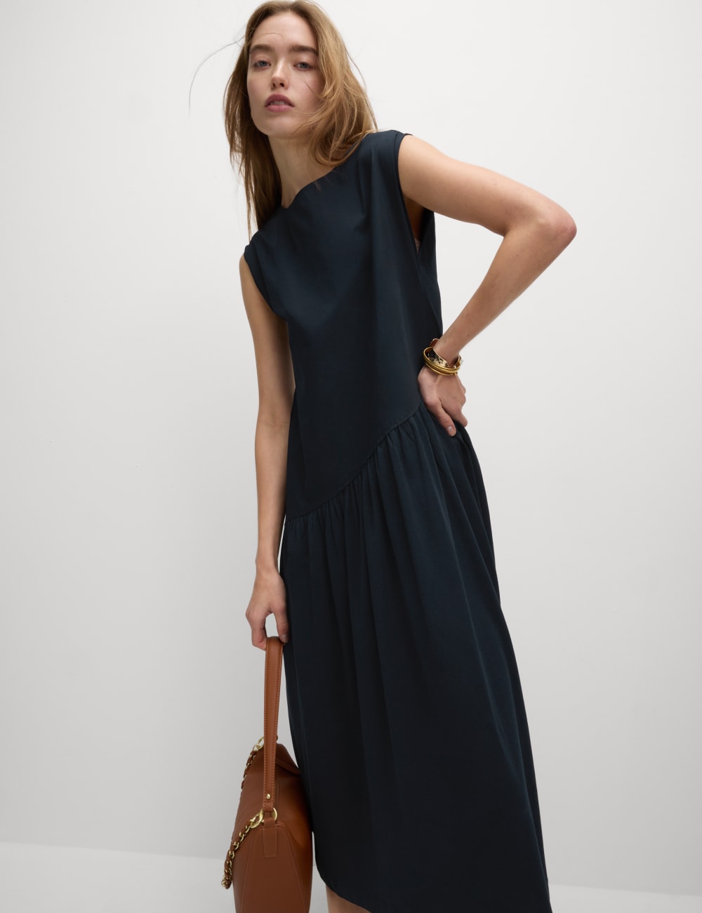 Платье свободного кроя из чистого хлопка с ярусами Marks & Spencer, цвет Midnight navy
Платье свободного кроя из чистого хлопка с ярусами Marks & Spencer, цвет Midnight navy