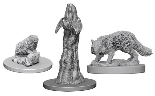 Миниатюра WizKids/NECA Pathfinder Battles Deep Cuts Unpainted Minis: W1 Familiars (Fox, Bat, & Badger)
Миниатюра WizKids/NECA Pathfinder Battles Deep Cuts Unpainted Minis: W1 Familiars (Fox, Bat, & Badger)