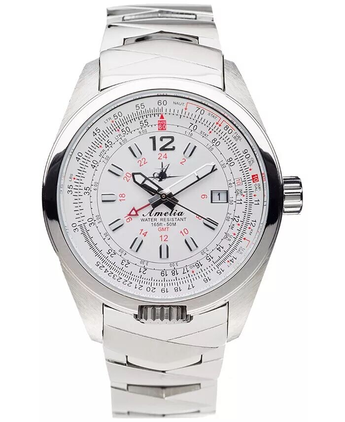 Женские часы Amelia Swiss GMT с браслетом из нержавеющей стали, 40 мм Abingdon Co.
Женские часы Amelia Swiss GMT с браслетом из нержавеющей стали, 40 мм Abingdon Co.