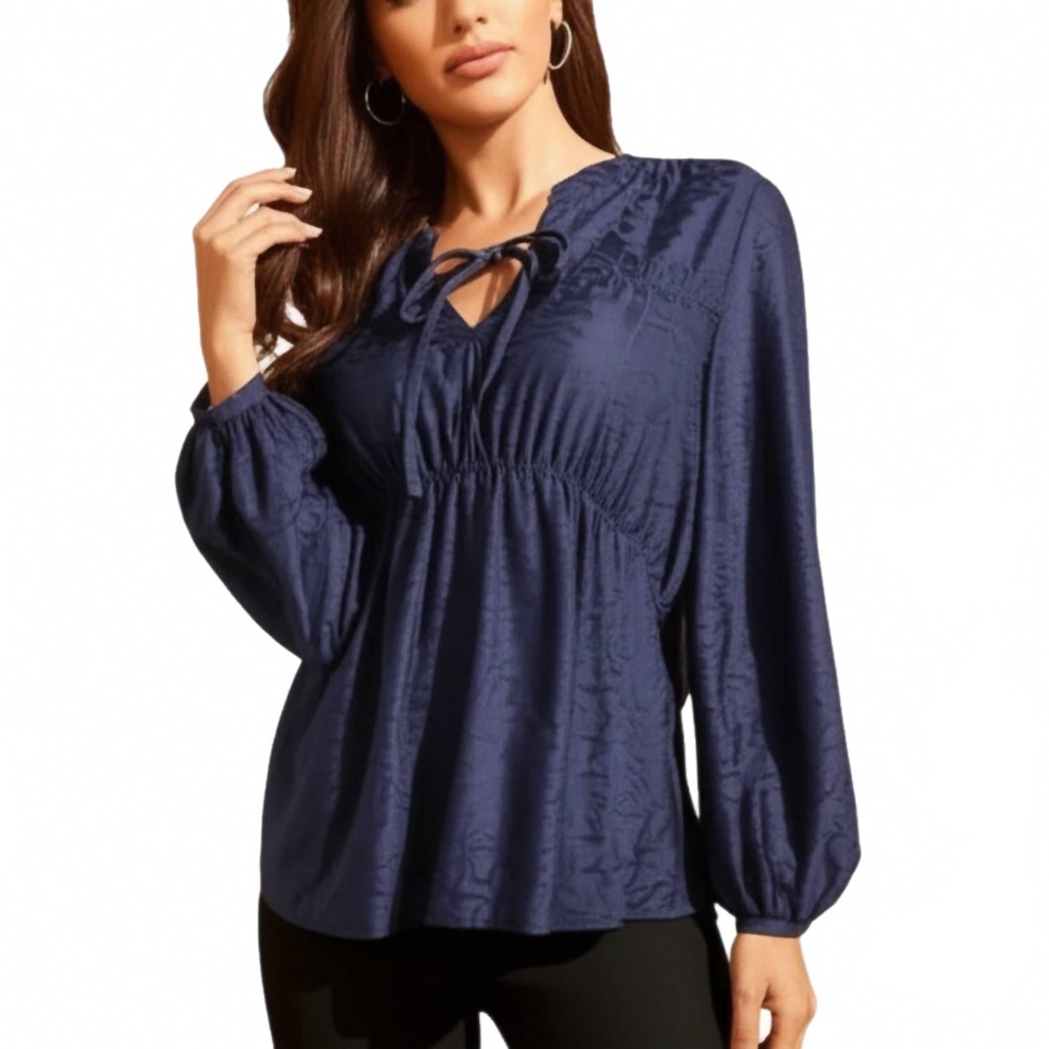 Блузка с кружевной шнуровкой на талии в цвете navy Mason & Belle
Блузка с кружевной шнуровкой на талии в цвете navy Mason & Belle