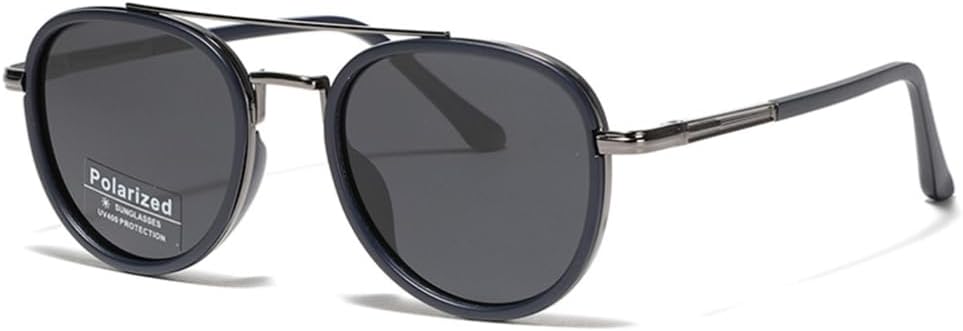 Металлические поляризованные солнцезащитные очки для мужчин с двойной перемычкой Tr90, круглые, для женщин, для вождения, мужские, черные с коричневыми линзами VFDHN, 6
Металлические поляризованные солнцезащитные очки для мужчин с двойной перемычкой Tr90, круглые, для женщин, для вождения, мужские, черные с коричневыми линзами VFDHN, 6