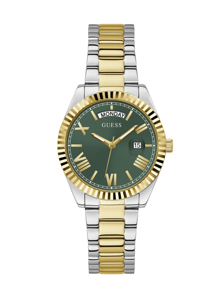 Guess Кварцевые часы GW0308L5 в двухцветном исполнении
Guess Кварцевые часы GW0308L5 в двухцветном исполнении