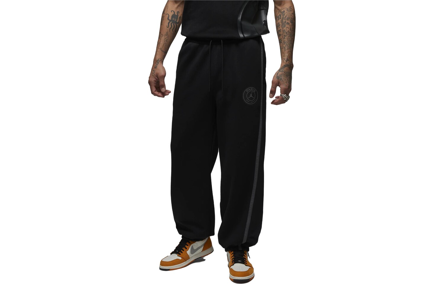 Трикотажные спортивные штаны мужские черные Jordan, черный
Трикотажные спортивные штаны мужские черные Jordan, черный