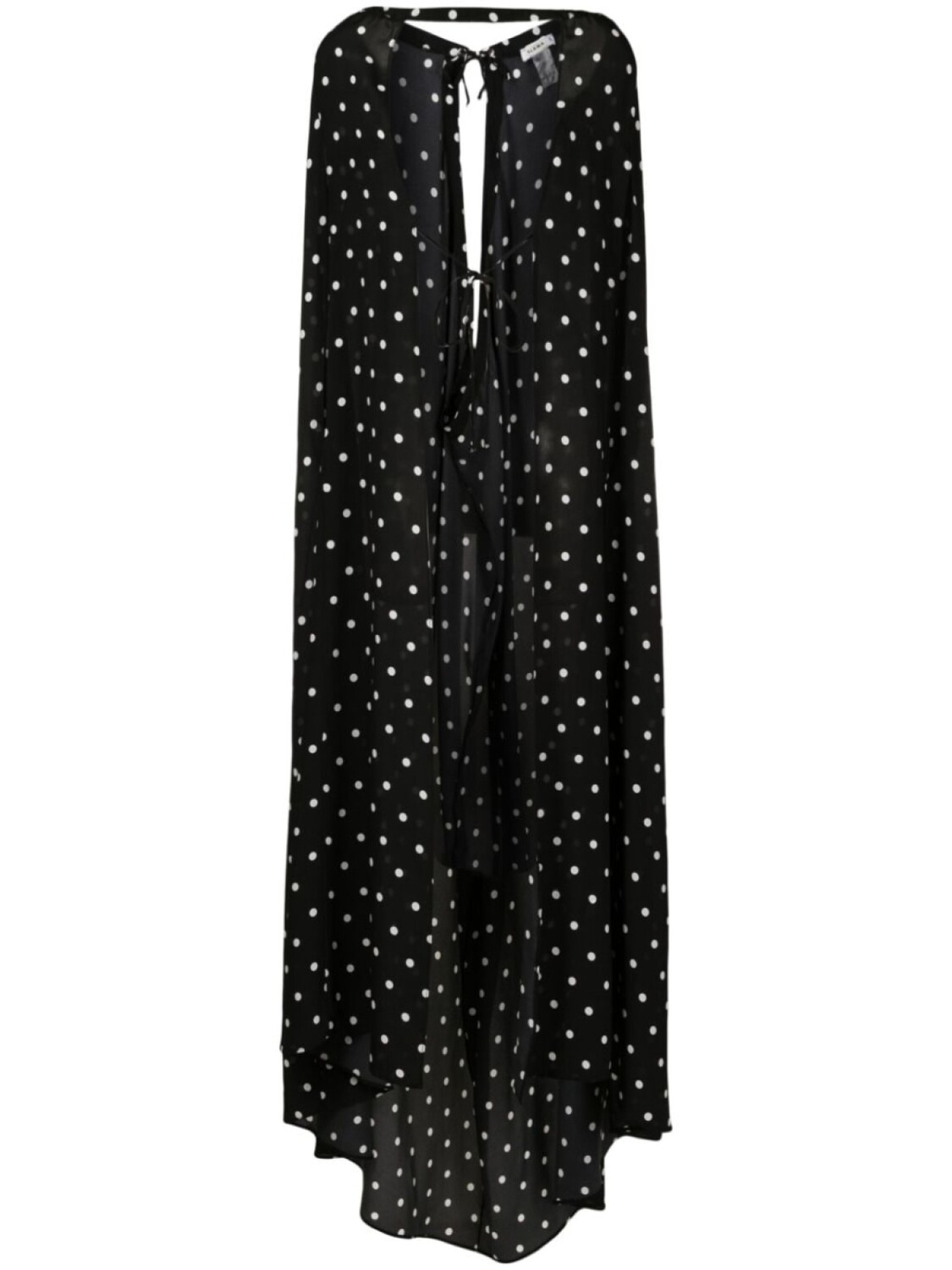 Amir Slama шелковый кейп в горох, черный
Amir Slama шелковый кейп в горох, черный