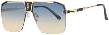 Солнцезащитные очки с градиентным рисунком, квадратные, для мужчин и женщин, винтажные, большие, без оправы, солнцезащитные очки для женщин, защита от ультрафиолета UV400 MTZJH, Gold Blue Yellow
Солнцезащитные очки с градиентным рисунком, квадратные, для мужчин и женщин, винтажные, большие, без оправы, солнцезащитные очки для женщин, защита от ультрафиолета UV400 MTZJH, Gold Blue Yellow