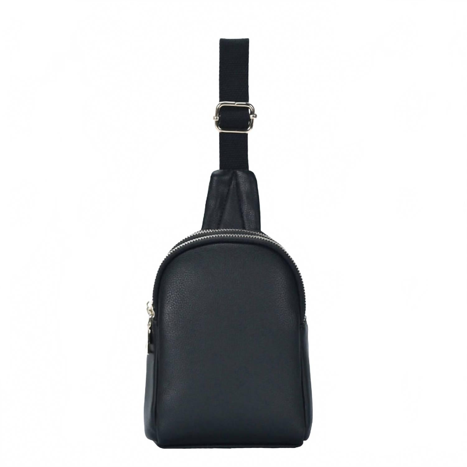 Черный слинг-сумка Janice с двойной молнией MiMi Wholesale
Черный слинг-сумка Janice с двойной молнией MiMi Wholesale