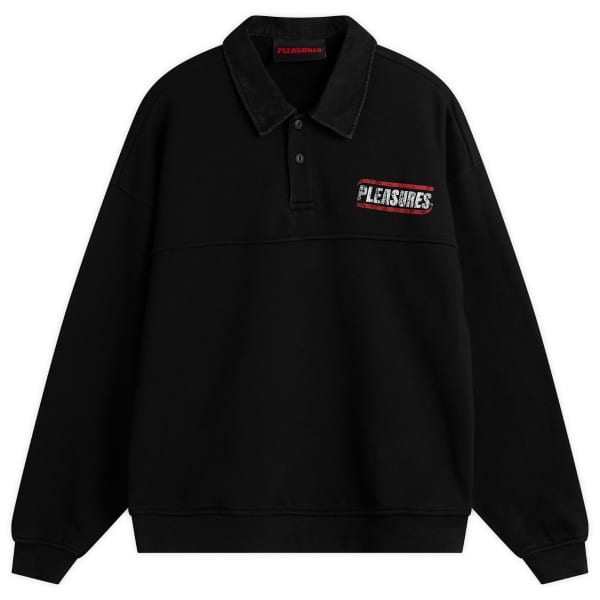 Нежная толстовка-поло Pleasures, черный
Нежная толстовка-поло Pleasures, черный