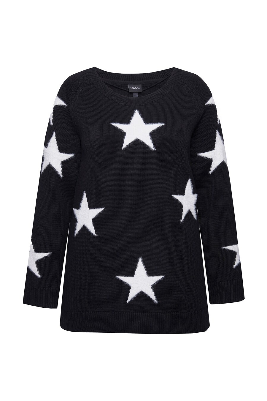 Тонкий вязаный свитер Ulla Popken Sweater, черный
Тонкий вязаный свитер Ulla Popken Sweater, черный