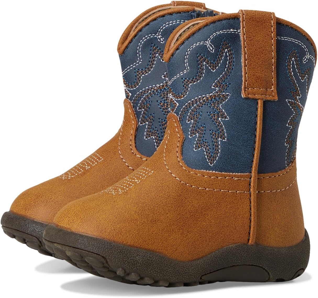 Ботинки Roper Kids Cowbaby Heritage, Tan Vamp With Navy Faux Leather Shaft
Ботинки Roper Kids Cowbaby Heritage, Tan Vamp With Navy Faux Leather Shaft