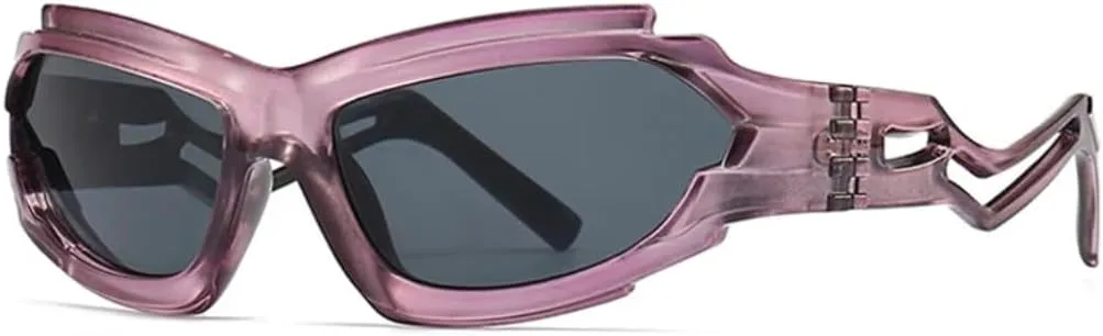 Винтажные женские солнцезащитные очки «кошачий глаз» неправильной формы, модные мужские очки с полыми дужками, защита от УФ-излучения UV400 VVTWSSW, Purple Grey
Винтажные женские солнцезащитные очки «кошачий глаз» неправильной формы, модные мужские очки с полыми дужками, защита от УФ-излучения UV400 VVTWSSW, Purple Grey