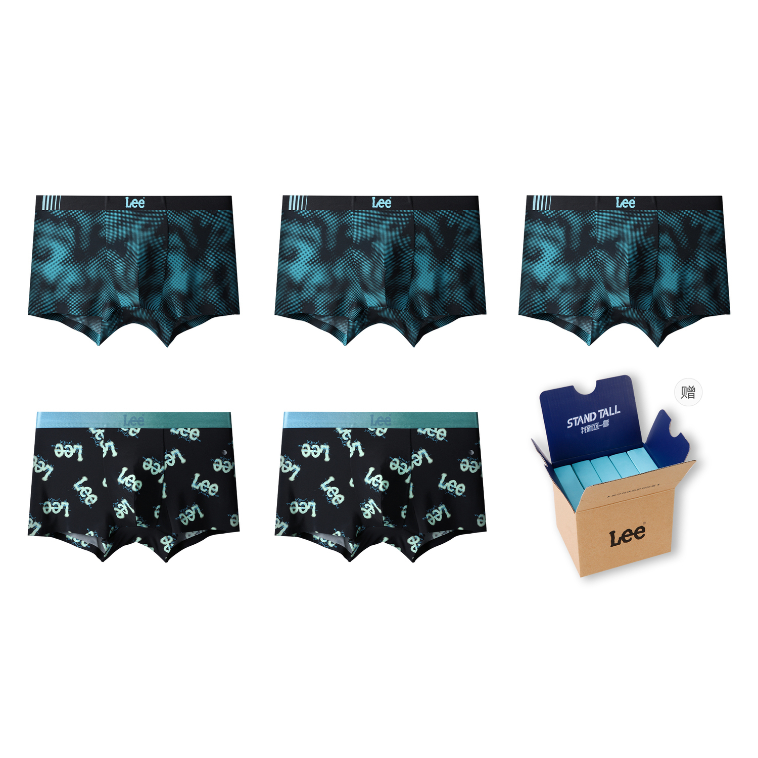 Lee Подарочный набор мужского белья 5 пар
Lee Подарочный набор мужского белья 5 пар