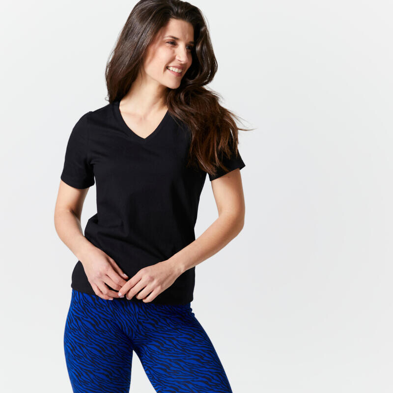 Футболка женская с V-образным вырезом - 500 черная DOMYOS, цвет schwarz
Футболка женская с V-образным вырезом - 500 черная DOMYOS, цвет schwarz