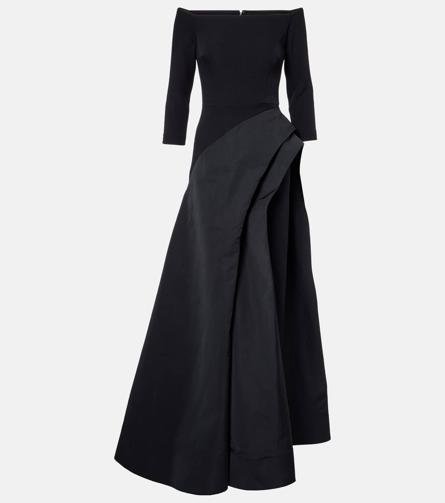 Платье Nila с драпировкой и открытыми плечами из крепа Safiyaa, Black
Платье Nila с драпировкой и открытыми плечами из крепа Safiyaa, Black