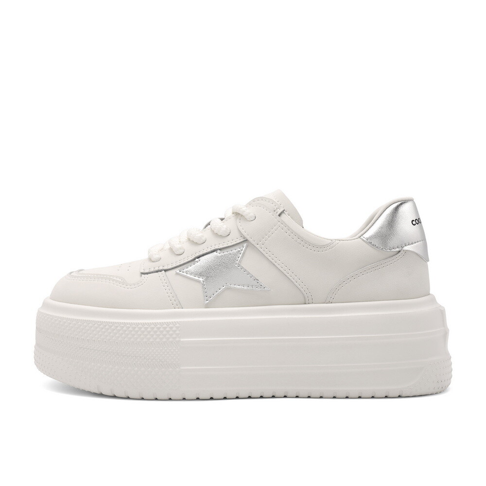 Кеды, скейтборд обувь женская низкая Belle, бежевый/серебряный
Кеды, скейтборд обувь женская низкая Belle, бежевый/серебряный