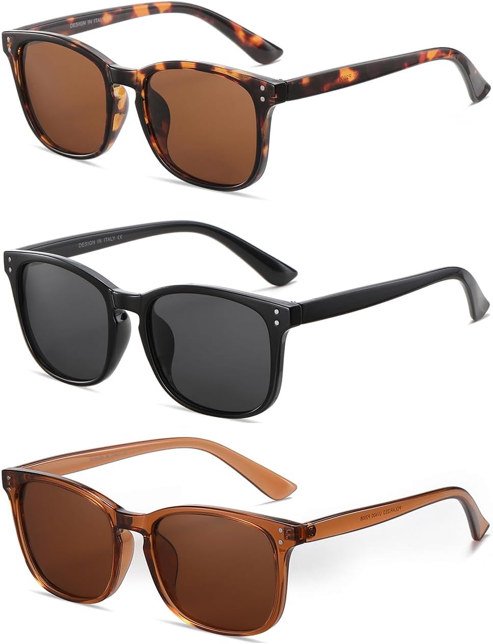 Поляризованные солнцезащитные очки для женщин в классическом ретро-стиле с модным дизайном, защита от УФ-излучения UV 400 (3 шт.) NCLLCE, B5 Tortoise Brown+black Grey+light Crystal Brown/Brown(3 Pack)
Поляризованные солнцезащитные очки для женщин в классическом ретро-стиле с модным дизайном, защита от УФ-излучения UV 400 (3 шт.) NCLLCE, B5 Tortoise Brown+black Grey+light Crystal Brown/Brown(3 Pack)