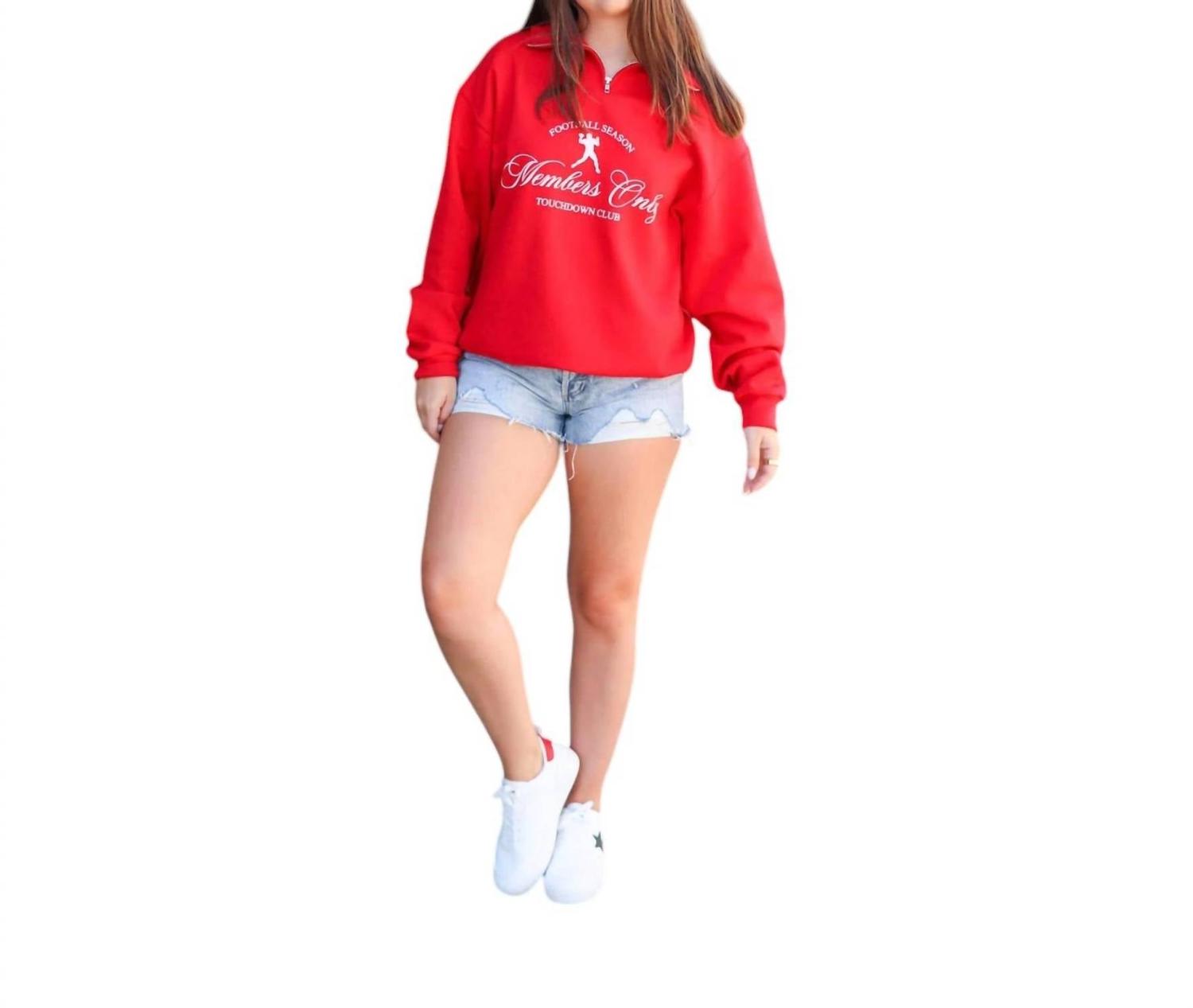 Футболка с застежкой-молнией на четверть, только для членов клуба, в красном цвете Distressed Vintage Couture
Футболка с застежкой-молнией на четверть, только для членов клуба, в красном цвете Distressed Vintage Couture