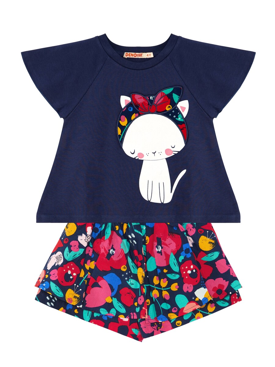 Спортивный костюм Denokids Cat & Flowers, разноцветный
Спортивный костюм Denokids Cat & Flowers, разноцветный