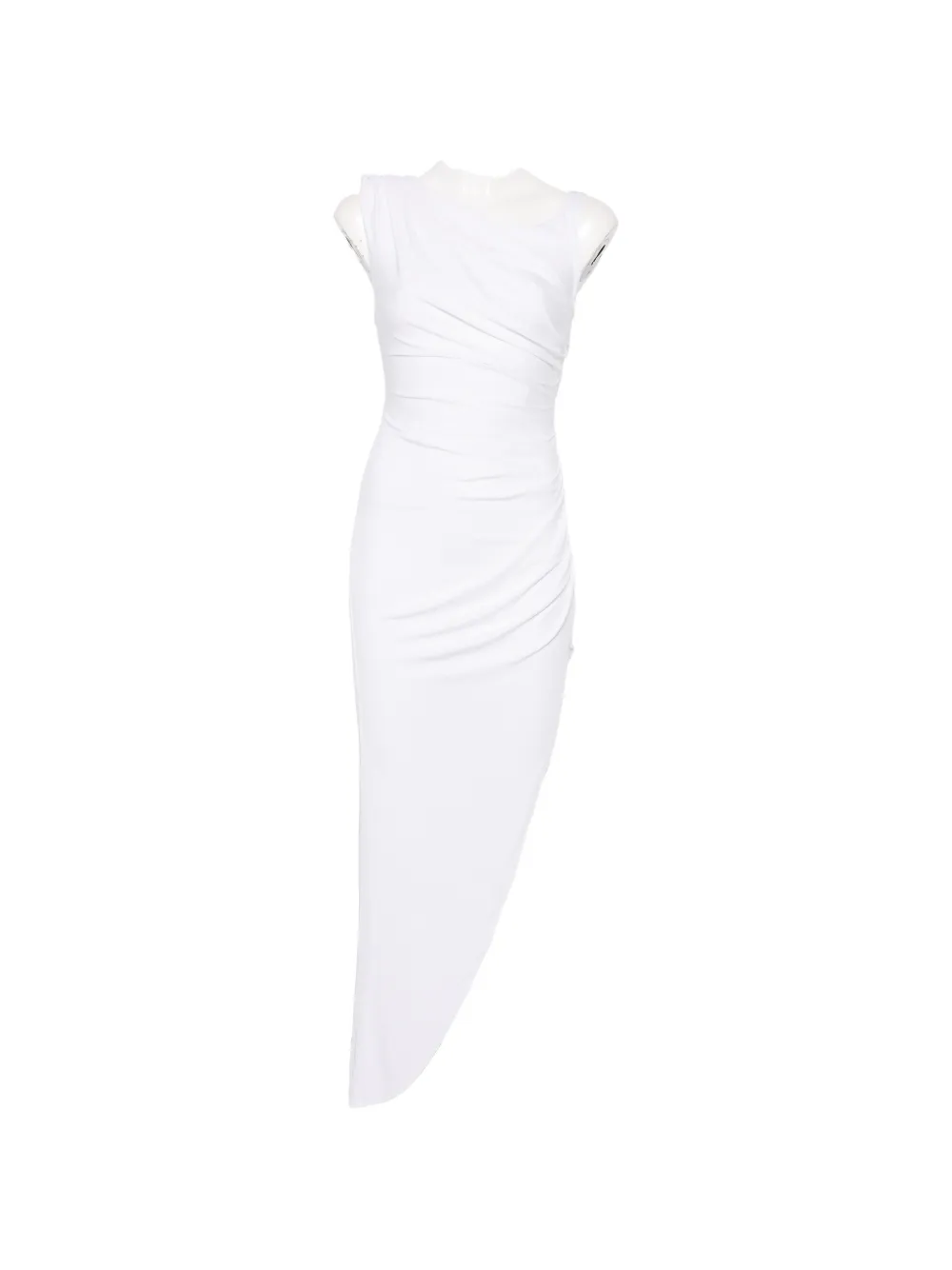 Асимметричное драпированное миди-платье Elisabetta Franchi, белый
Асимметричное драпированное миди-платье Elisabetta Franchi, белый