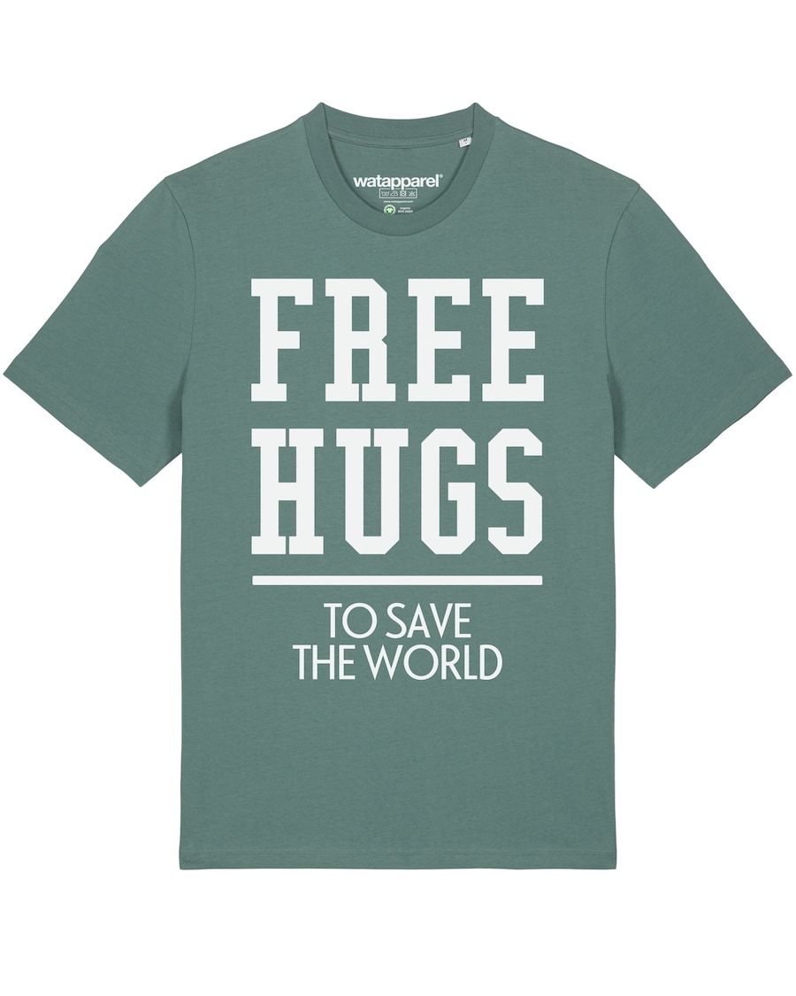 Рубашка Watapparel Free hugs to save the world, зеленый
Рубашка Watapparel Free hugs to save the world, зеленый