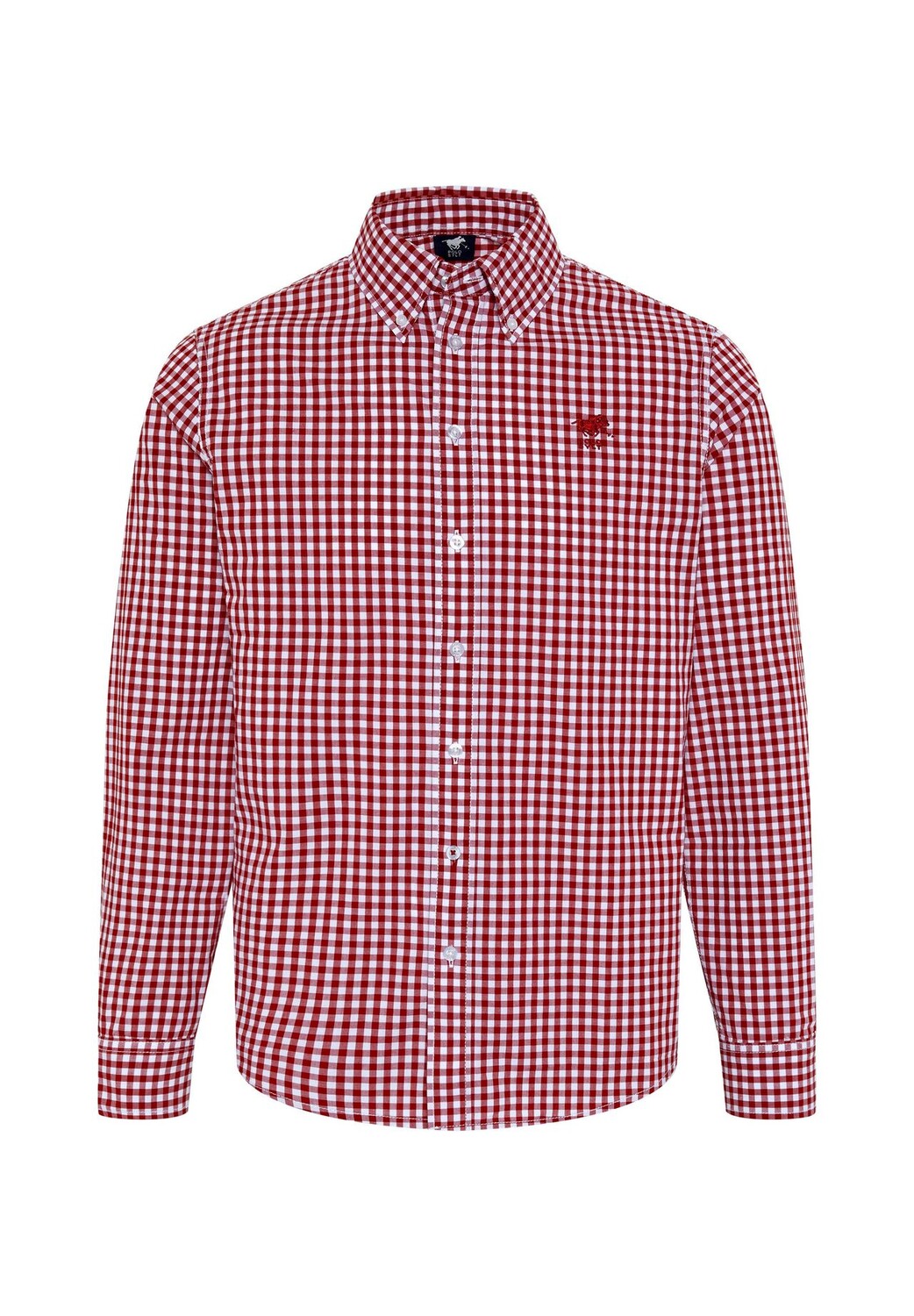 Рубашка с минималистичным рисунком в клетку POLO SYLT, цвет Dark Red White
Рубашка с минималистичным рисунком в клетку POLO SYLT, цвет Dark Red White